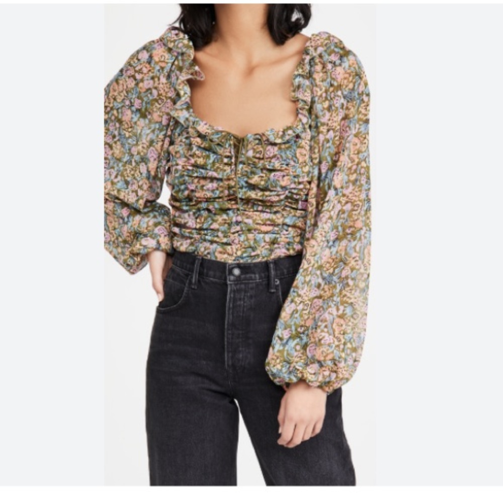 Free People Multicolor Floral Blouse
Free People Mable printed floral balloon - Picture 3 of 5